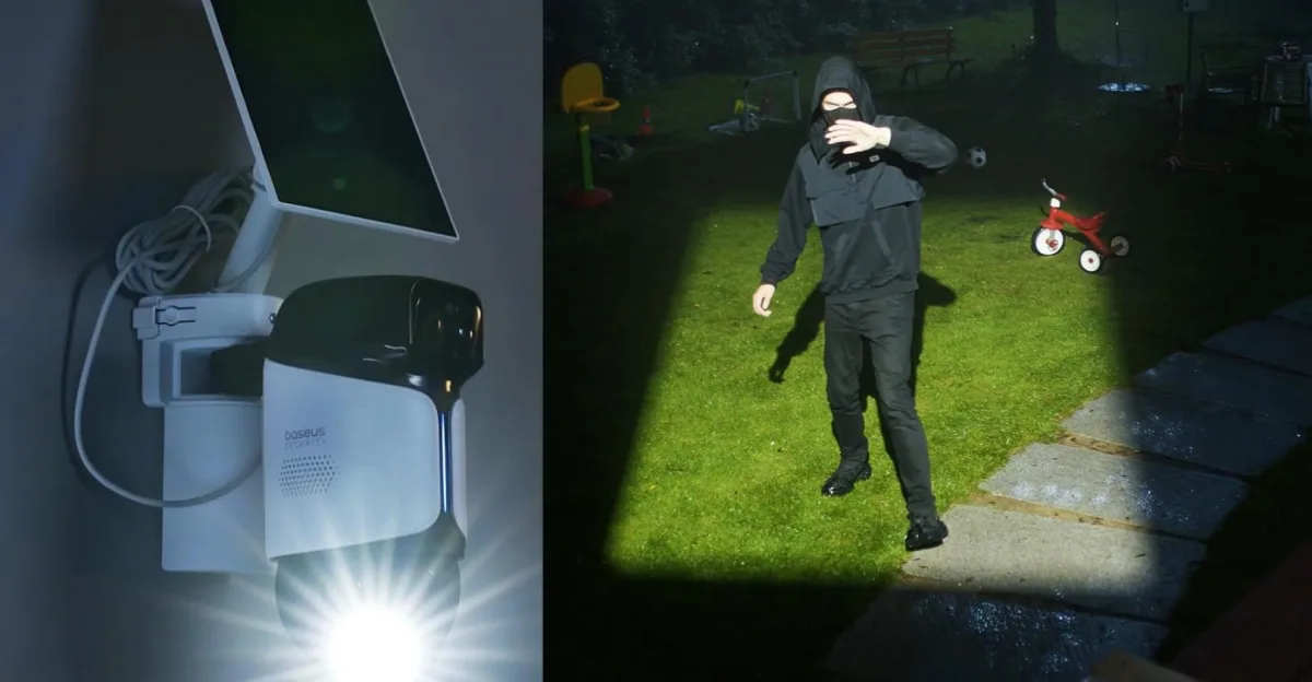 Baseus lanserer sikkerhetskamera med bevegelig lyskaster