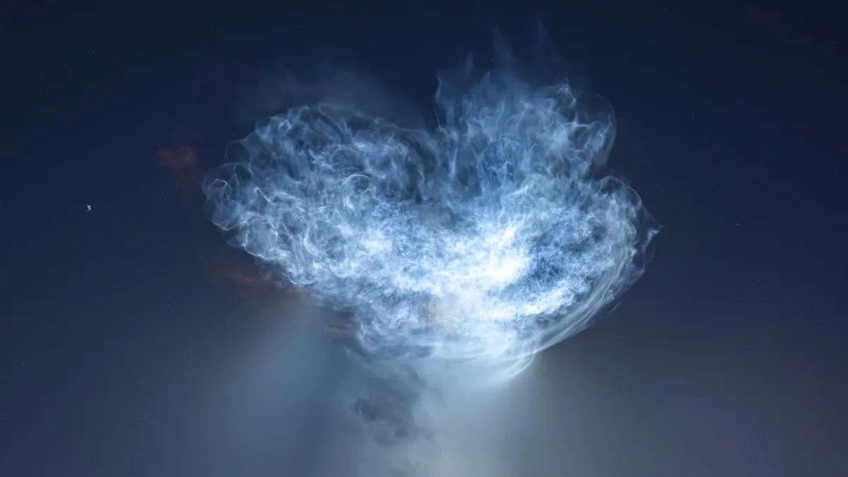 SpaceX-oppskyting skapte en gigantisk, glødende «manet» på himmelen