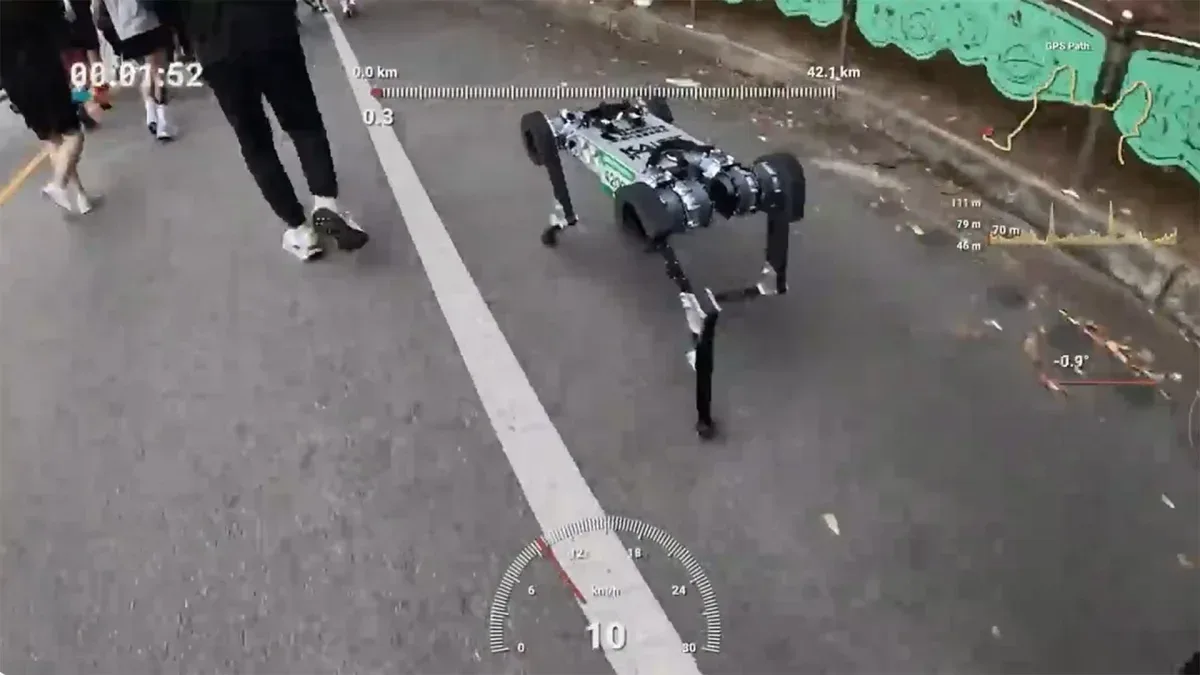 Sørkoreansk robothund fullførte maraton på én lading