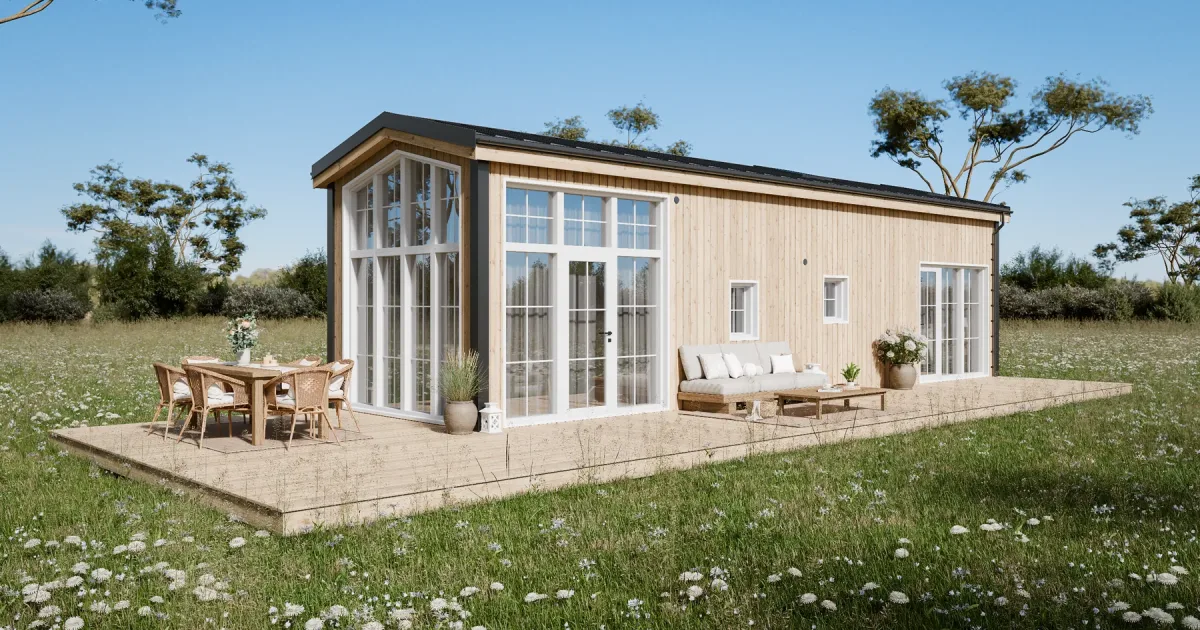 Dette mikrohuset er stort, lyst og lite flyttbart