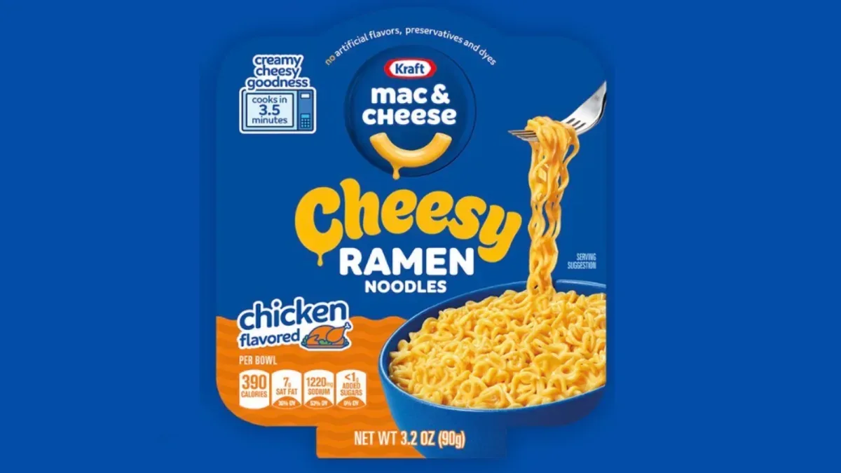 Kraft lanserer ostenudler med ramen-smak i USA