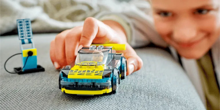 Electric sports car 60383; by LEGO.