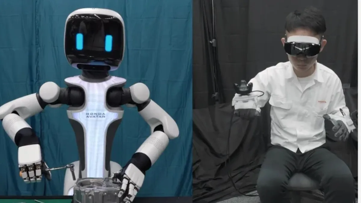 Honda viser fjernstyrt robothånd for fysisk arbeid på avstand