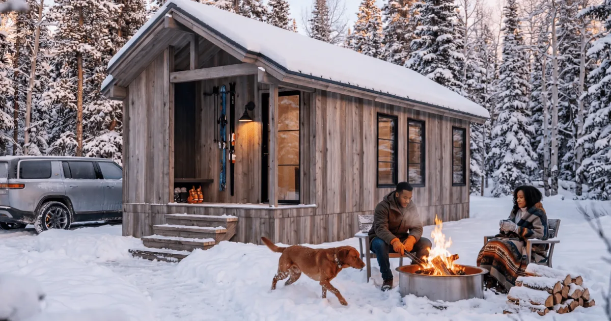 Dette lille huset kombinerer fjellhytte og bolig på hjul