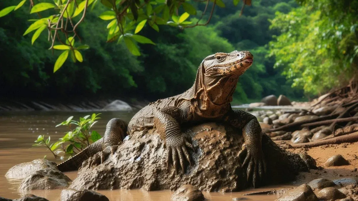 Dette kan skje dersom en komodovaran biter