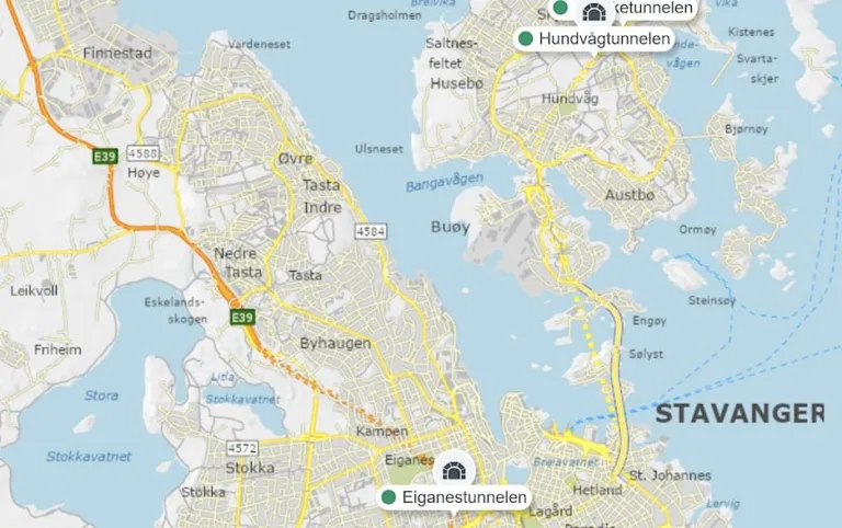 Inspeksjon stenger tre tunneler i Stavanger