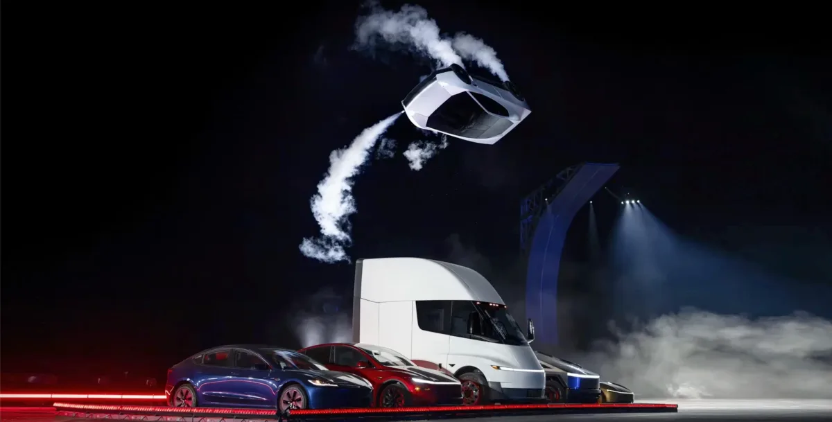 Tesla viser nye Roadster med SpaceX-thrustere – hopper og roterer i luften
