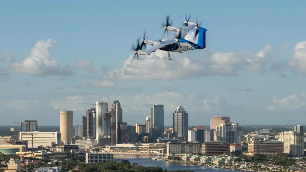 Joby tester elektriske lufttaxier i Florida