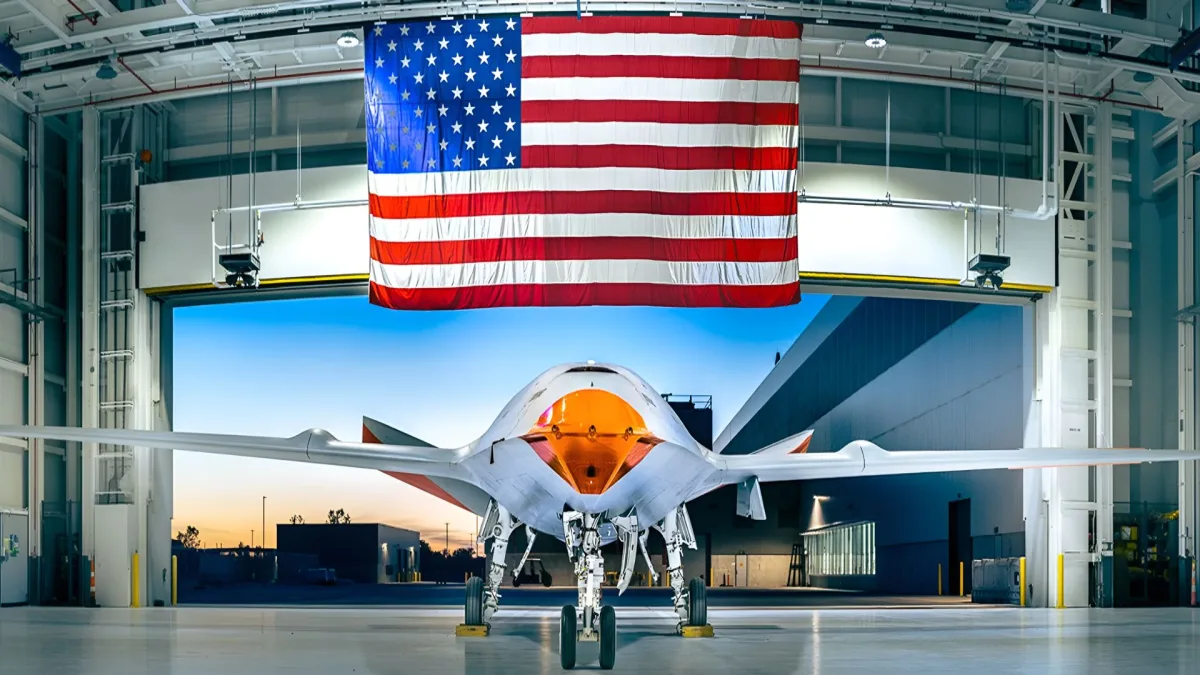 USAs marinen fra hangarskip styrte MQ-25A-drone 3380 kilometer unna