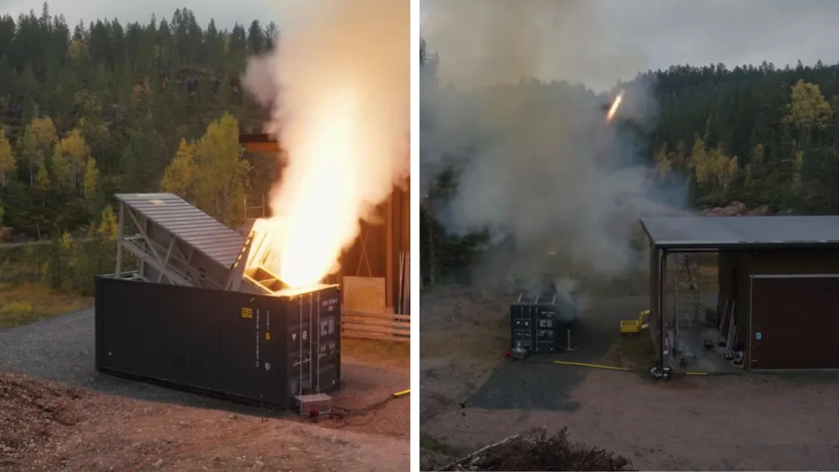 Kongsberg demonstrerte containerbasert utskytingssystem for NSM-missiler